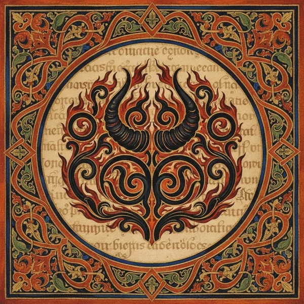 Demon Name Generator: illuminated chapter medallion