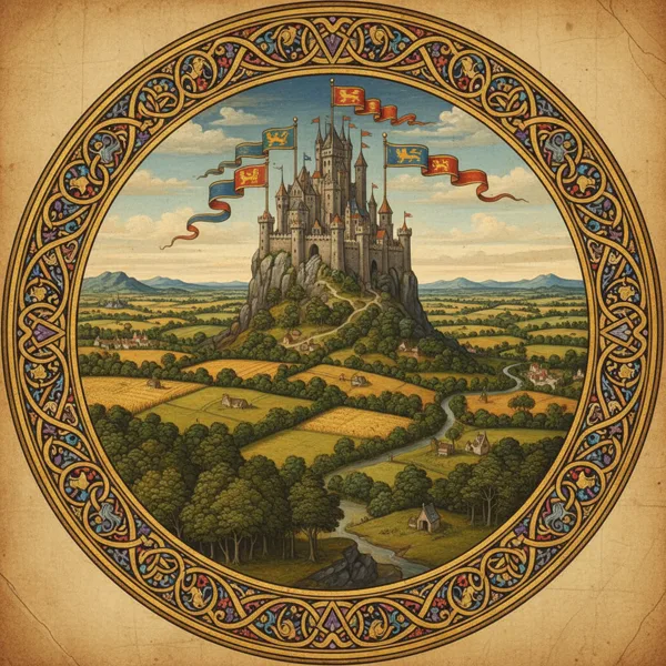 Kingdom Name Generator: illuminated chapter medallion