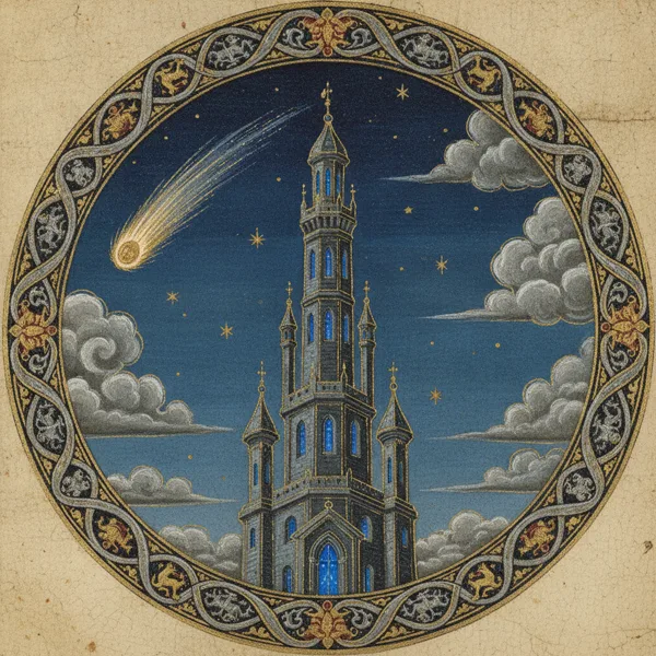 Wizard Name Generator: illuminated chapter medallion